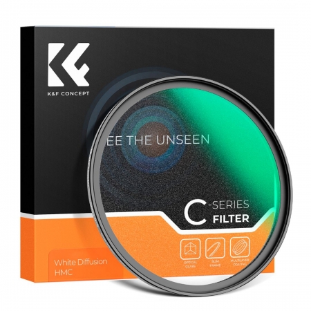 K&F Concept 72mm White Mist Diffusion Filter Dreamy Cinematic Effect KF01.2426